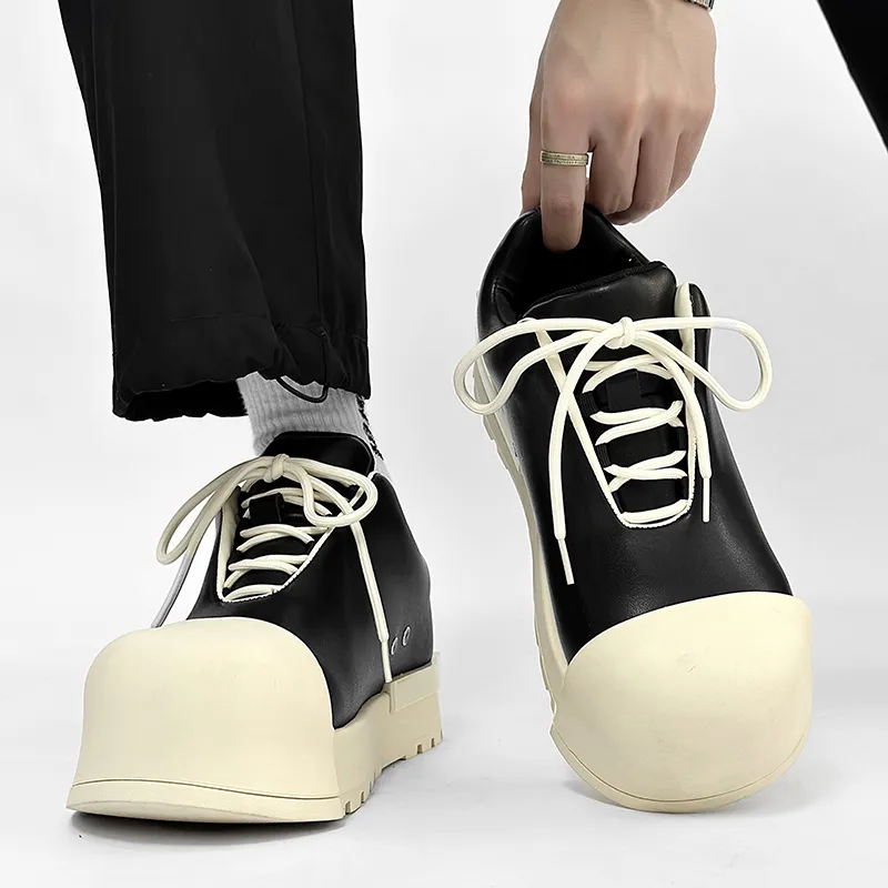 Little Red Man Casual Shoes Men's Black-1