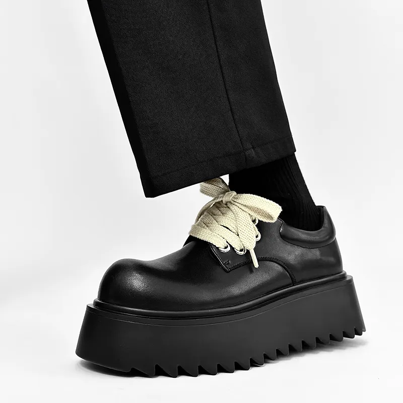 Little Red Man Casual Shoes Men's Black-1