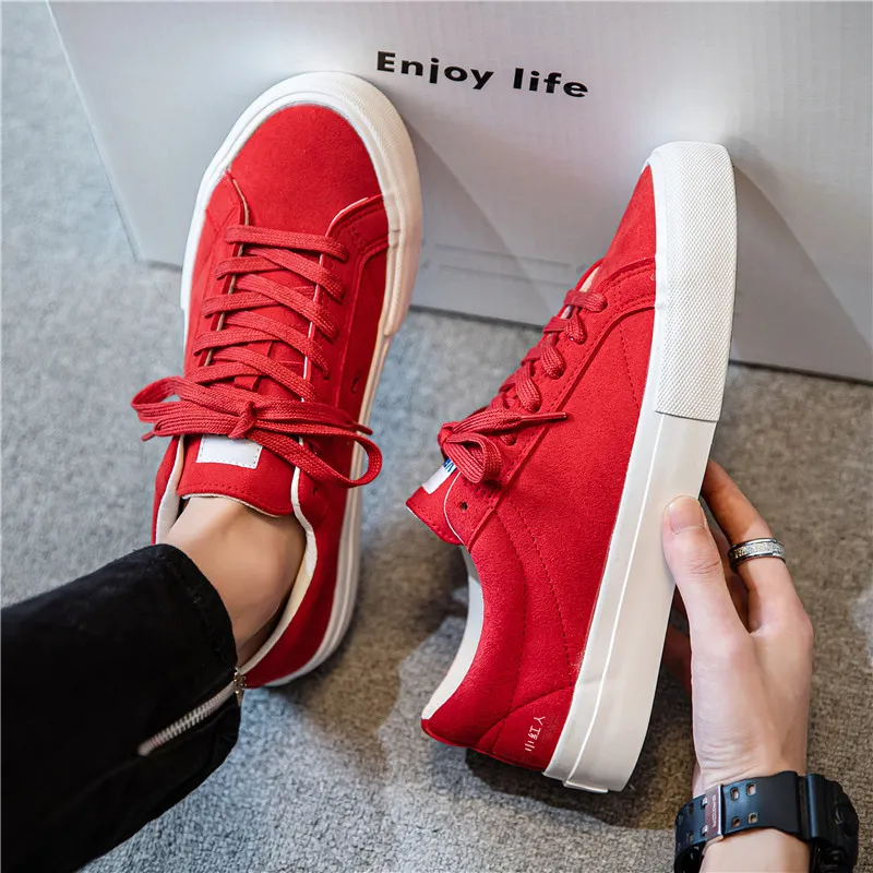 Little Red Man Low-Top Skateboard Shoes Men's-11