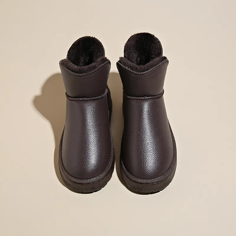 Little Red Man Warm Slip Resistant Short Snow Boots Unisex-6