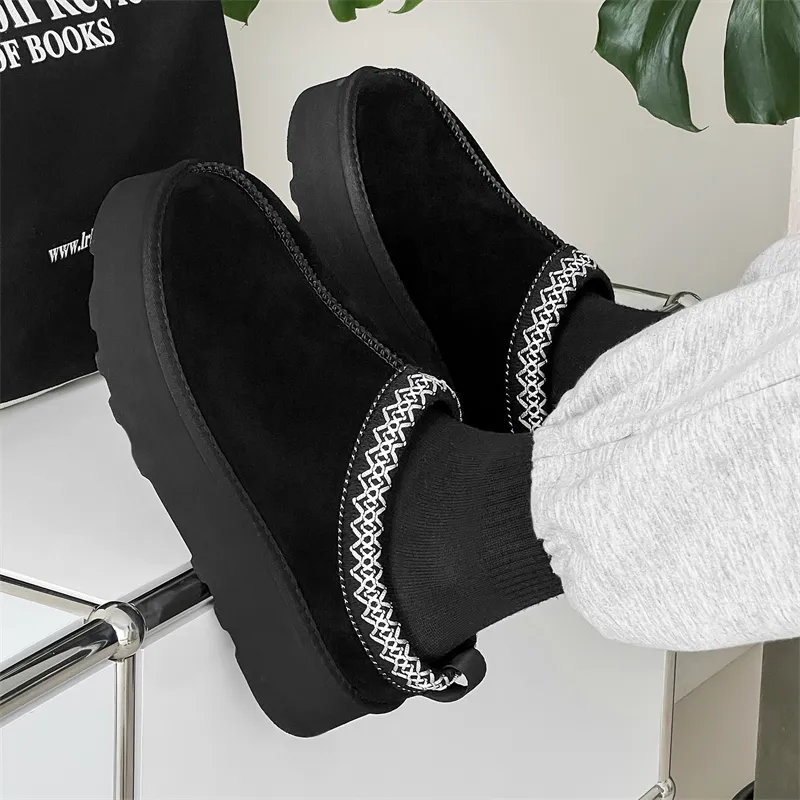 Little Red Man Abrasion Resistant Wrap toe Slippers Women's Black-3