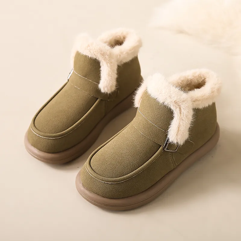 Little Red Man Warm Short Snow Boots Women's-11