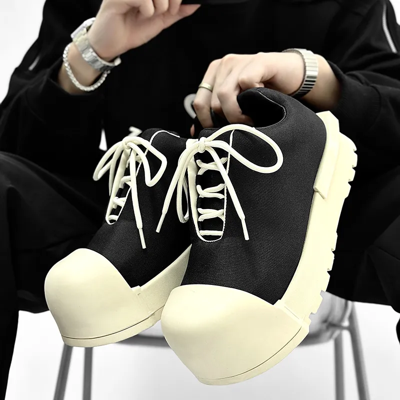 Little Red Man Casual Shoes Men's Black-2