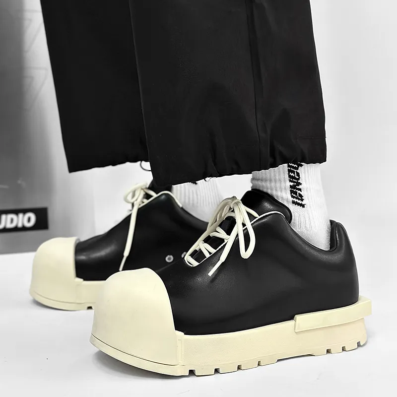 Little Red Man Casual Shoes Men's Black-5