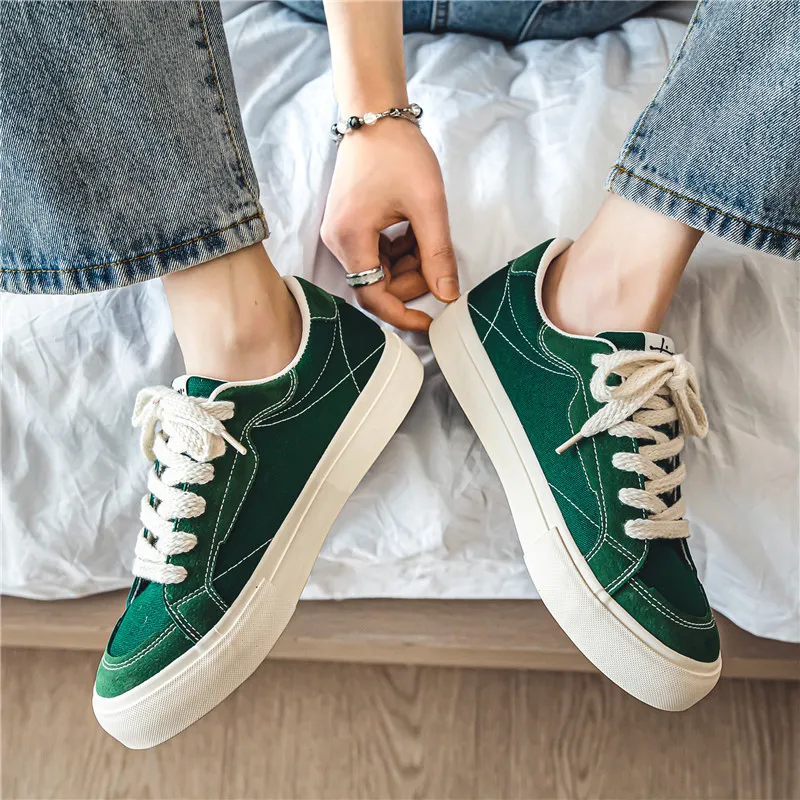 Little Red Man Low-Top Canvas Shoes Men's-4