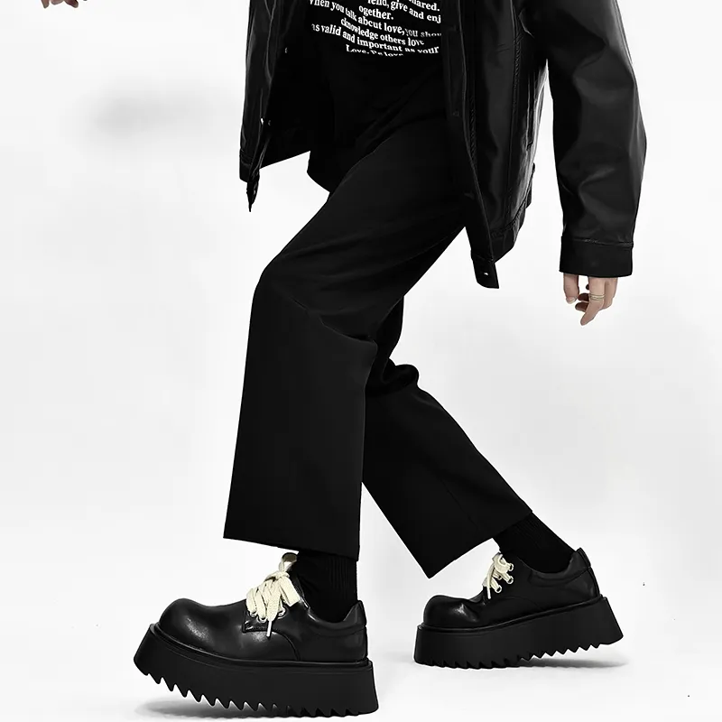 Little Red Man Casual Shoes Men's Black-5