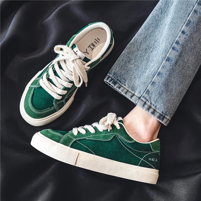 Little Red Man Low-Top Canvas Shoes Men's-3