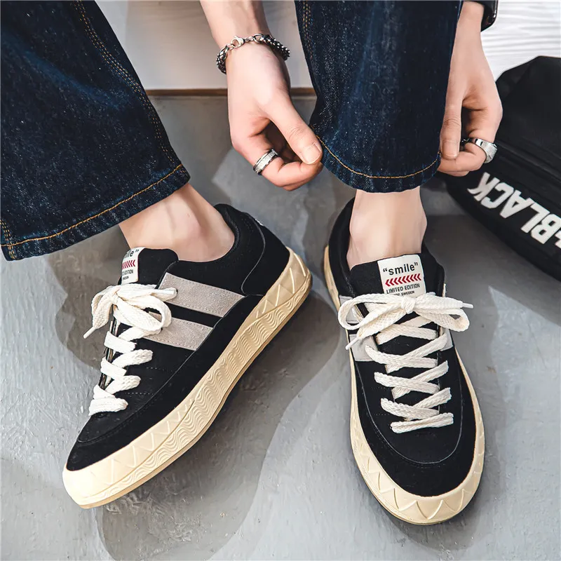 Little Red Man Canvas Shoes Men's-3