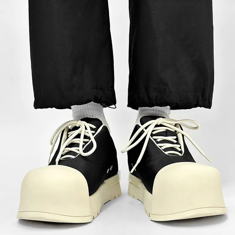 Little Red Man Casual Shoes Men's Black-3