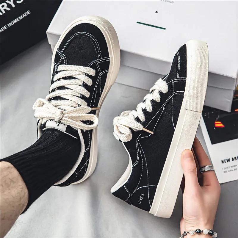 Little Red Man Low-Top Canvas Shoes Men's-6