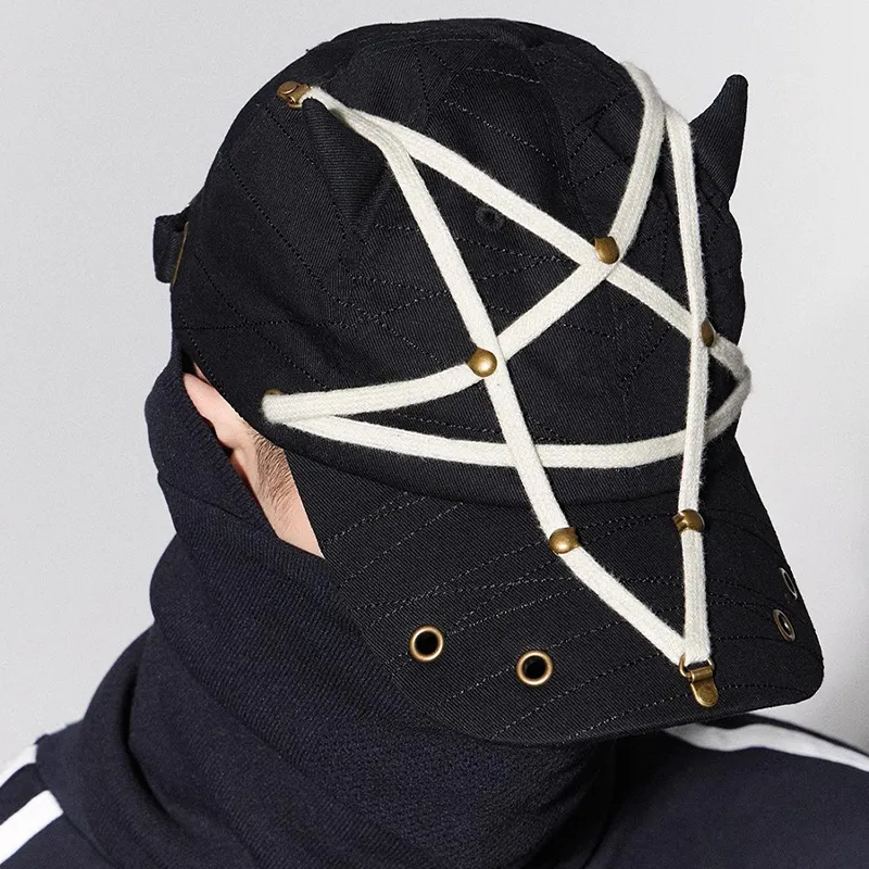 DND4DES Washable Denim Large Head Circumference Wide Brim Adjustable Baseball Caps Unisex-5