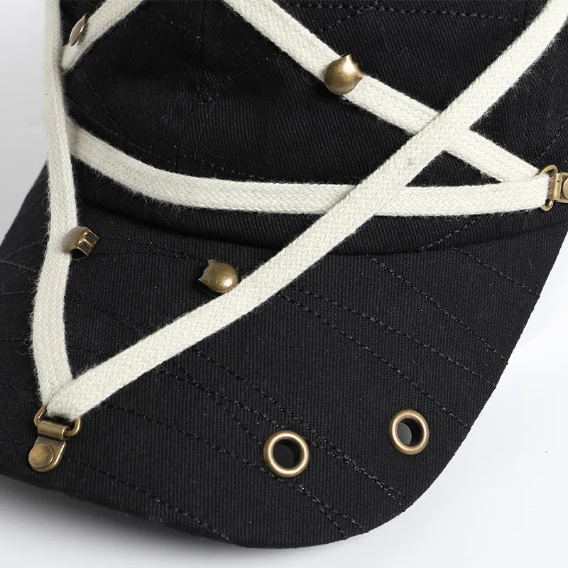 DND4DES Washable Denim Large Head Circumference Wide Brim Adjustable Baseball Caps Unisex-4