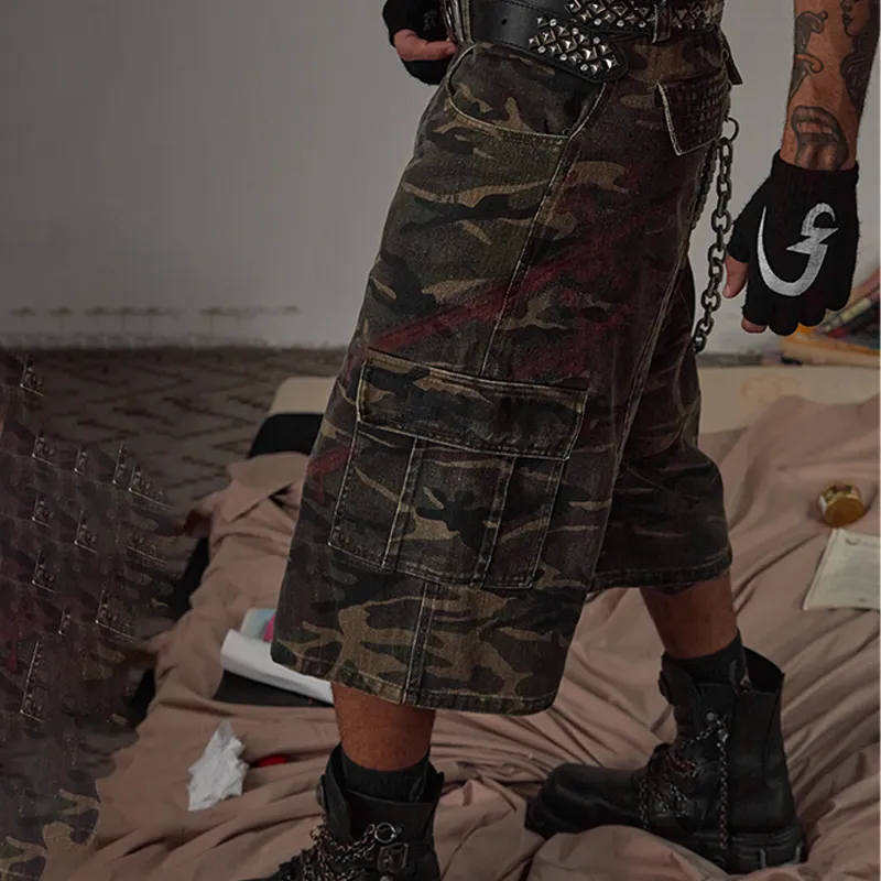 DND4DES Cargo Shorts Unisex Camouflage-3