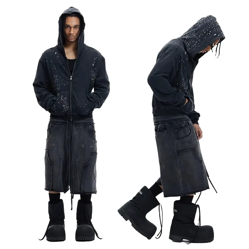 DND4DES Casual Shorts Unisex Dark Gray-4