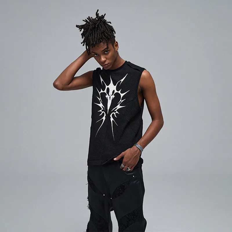 DND4DES Tank Tops Unisex Black-5
