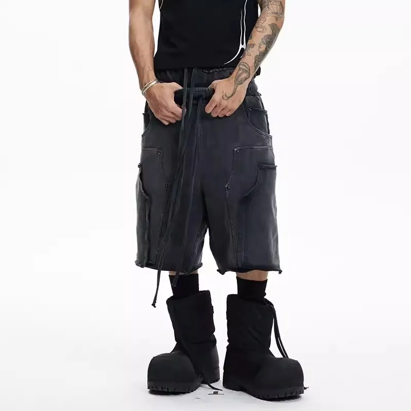 DND4DES Casual Shorts Unisex Dark Gray-2