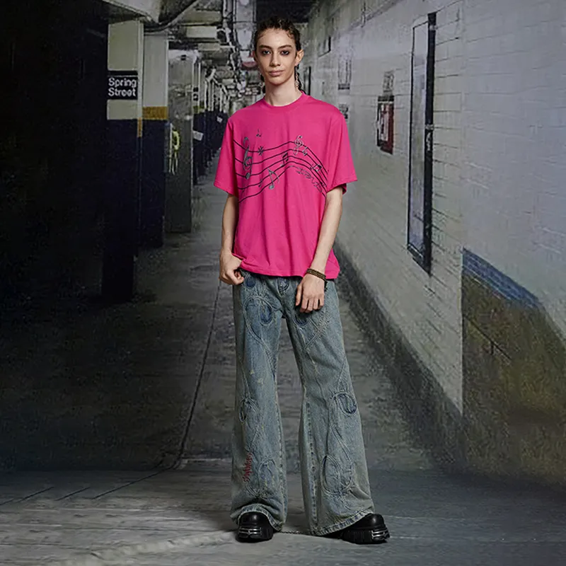 DND4DES T Shirts Unisex Rose Red-4