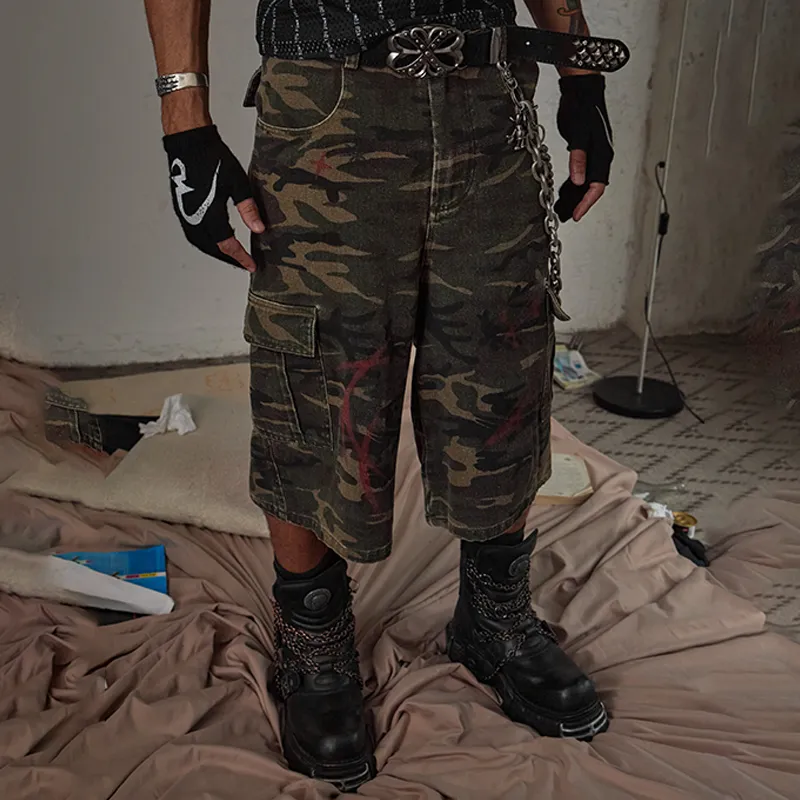DND4DES Cargo Shorts Unisex Camouflage-2