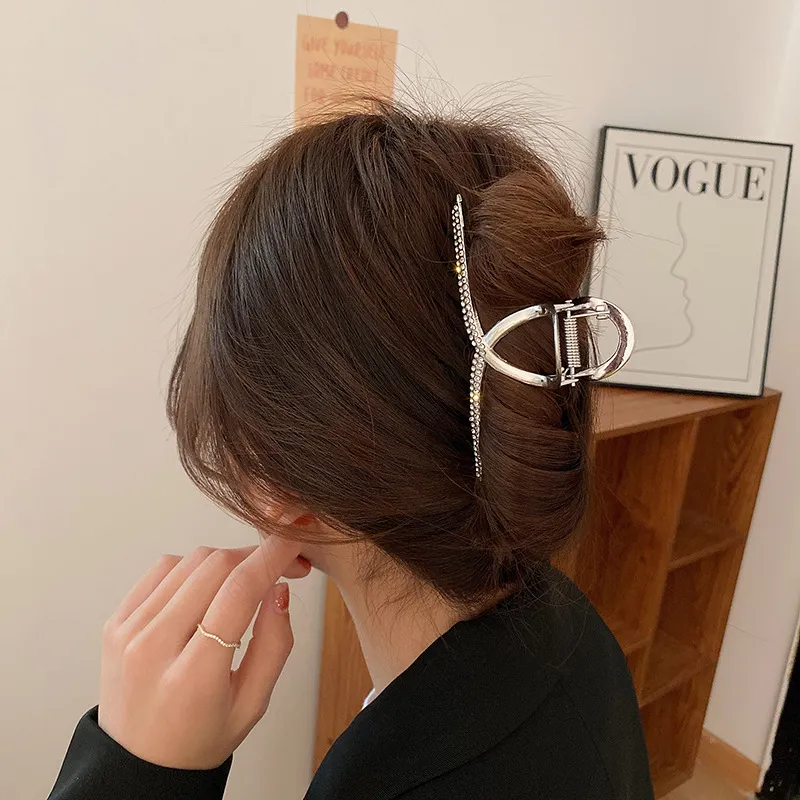 LACEROOM Rhinestone Hair Clips Women's-2