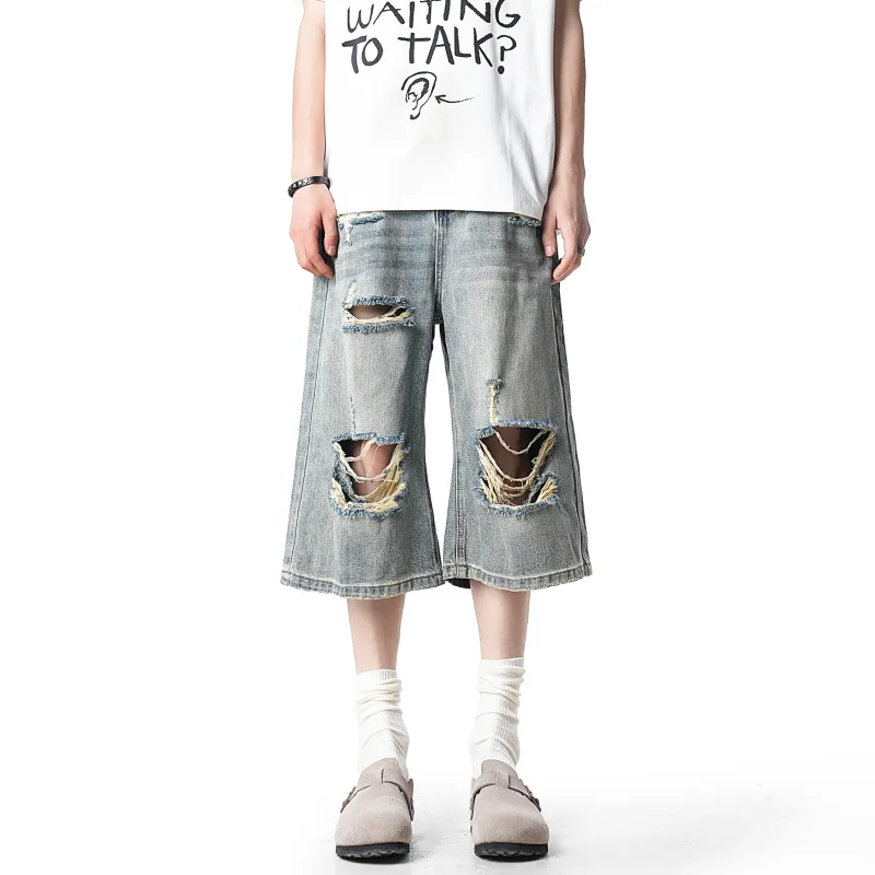 Lee Cooper Denim Shorts Unisex Washed Blue-2