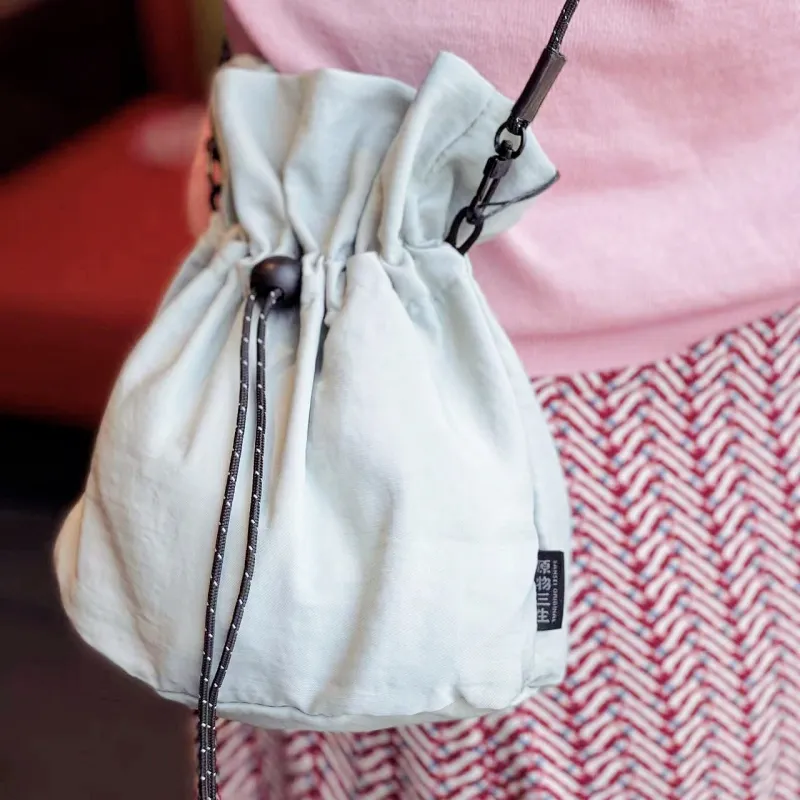 SanseiOriginal Polyamide Shoulder Bag Crossbody Bag Small Size Unisex Warm And Elegant Jade Color-4