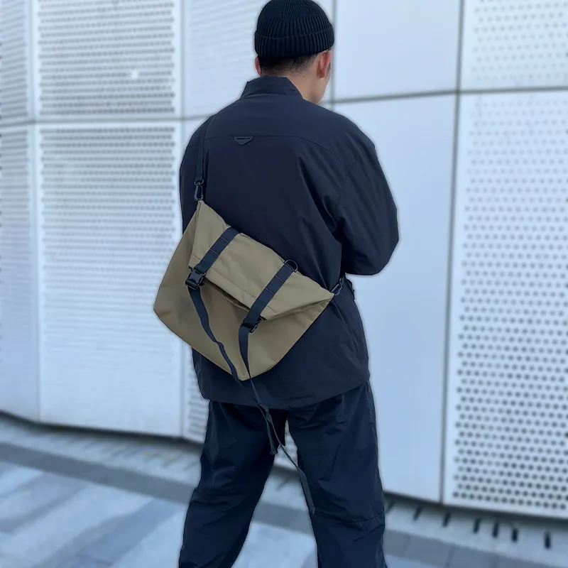 SanseiOriginal Polyester Kung Fu Bag Shoulder Bag Regular Unisex Longevity Green-1