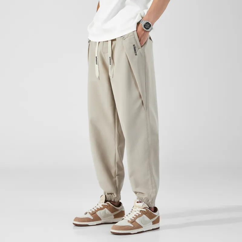 WISOZZ Casual Pants Men Apricot-5
