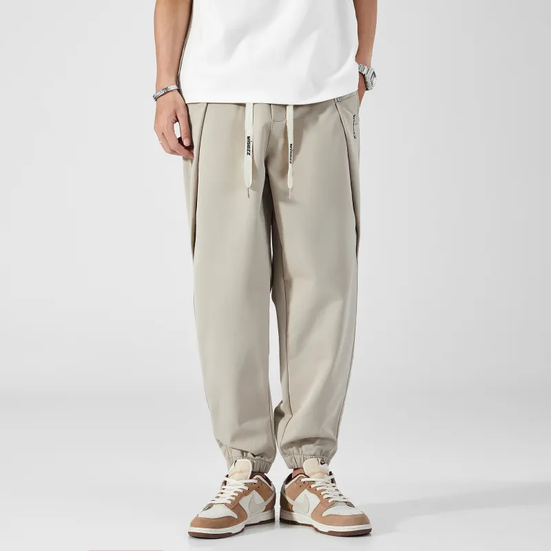 WISOZZ Casual Pants Men Apricot-2