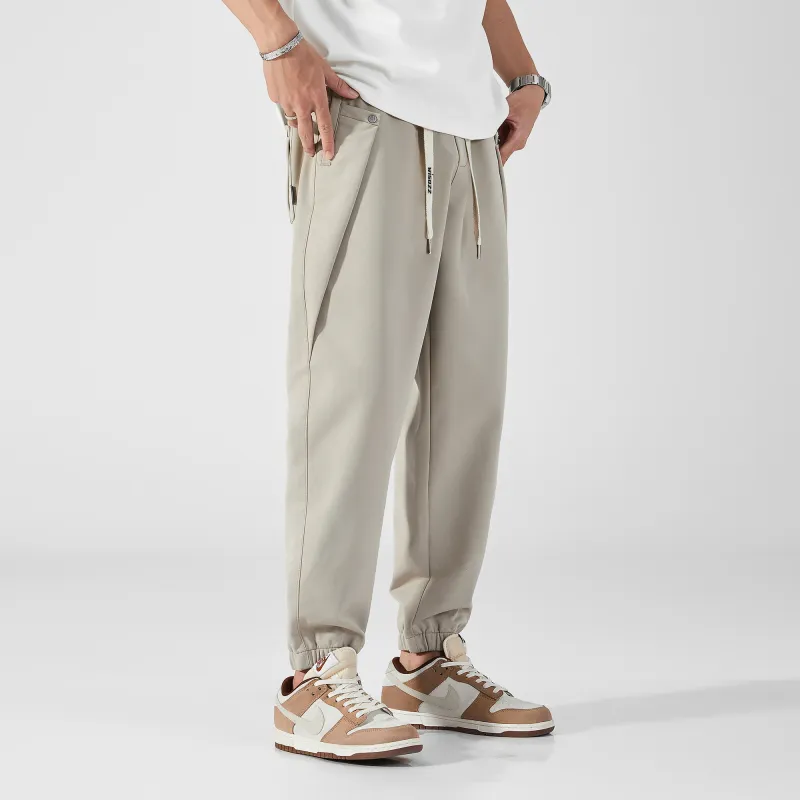 WISOZZ Casual Pants Men Apricot-6