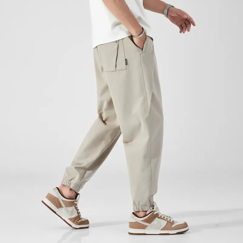 WISOZZ Casual Pants Men Apricot-8