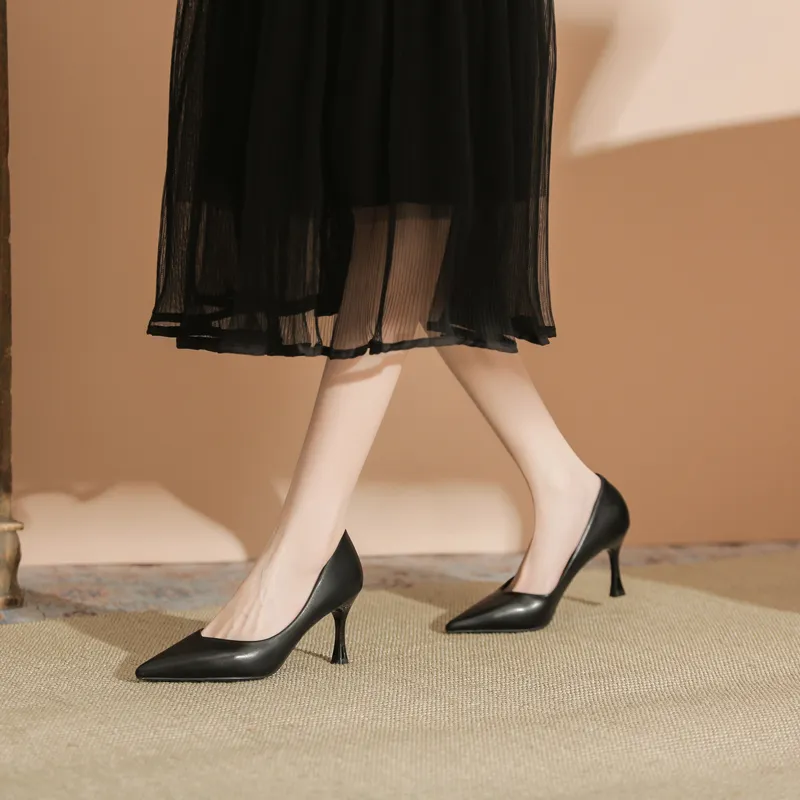 QITUMAUL Slim Heel High Heels Women's-1