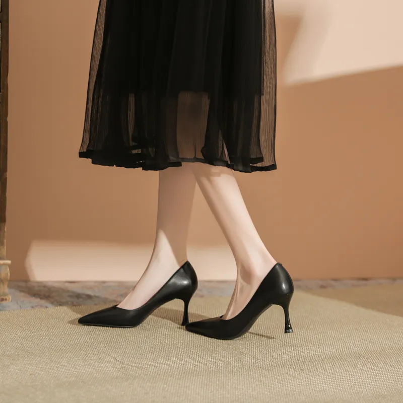 QITUMAUL Slim Heel High Heels Women's-3