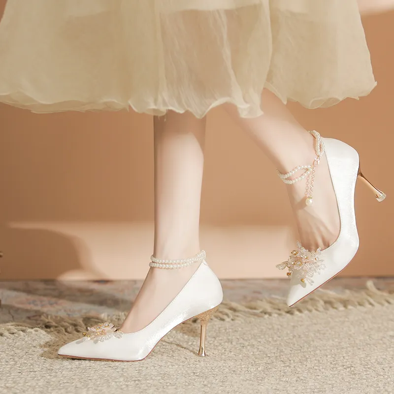 QITUMAUL Slim Heel High Heels Women's-10