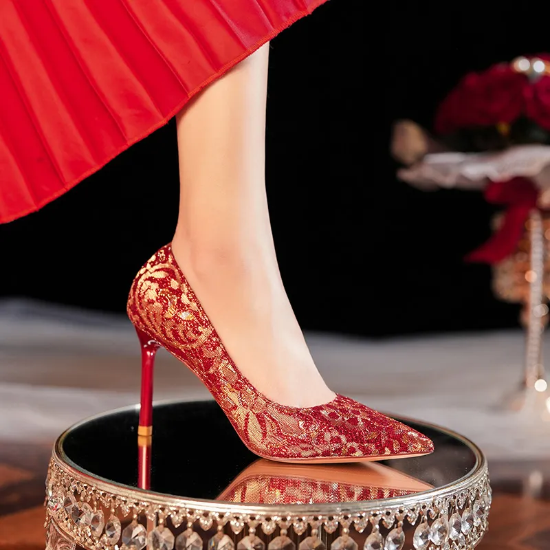 QITUMAUL High Heels Women's-11