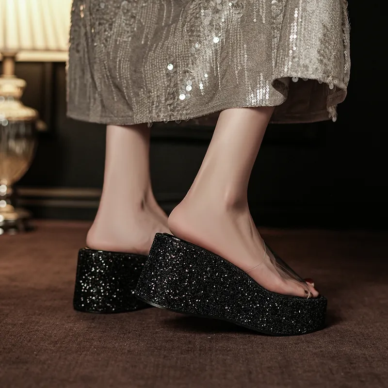 QITUMAUL Rubber Sole Abrasion Resistant Slide Slippers Women's-3