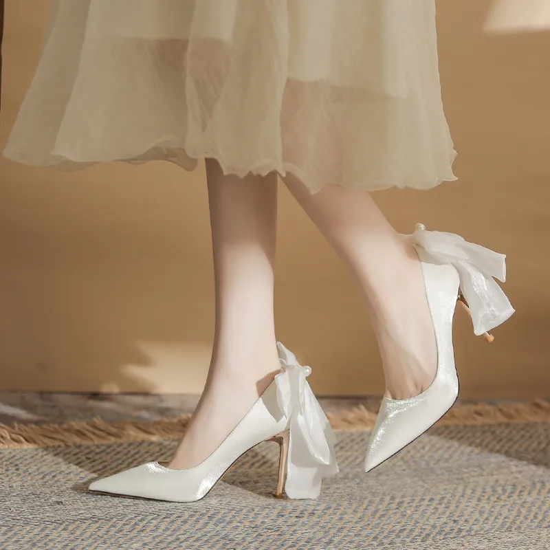 QITUMAUL Slim Heel High Heels Women's-10