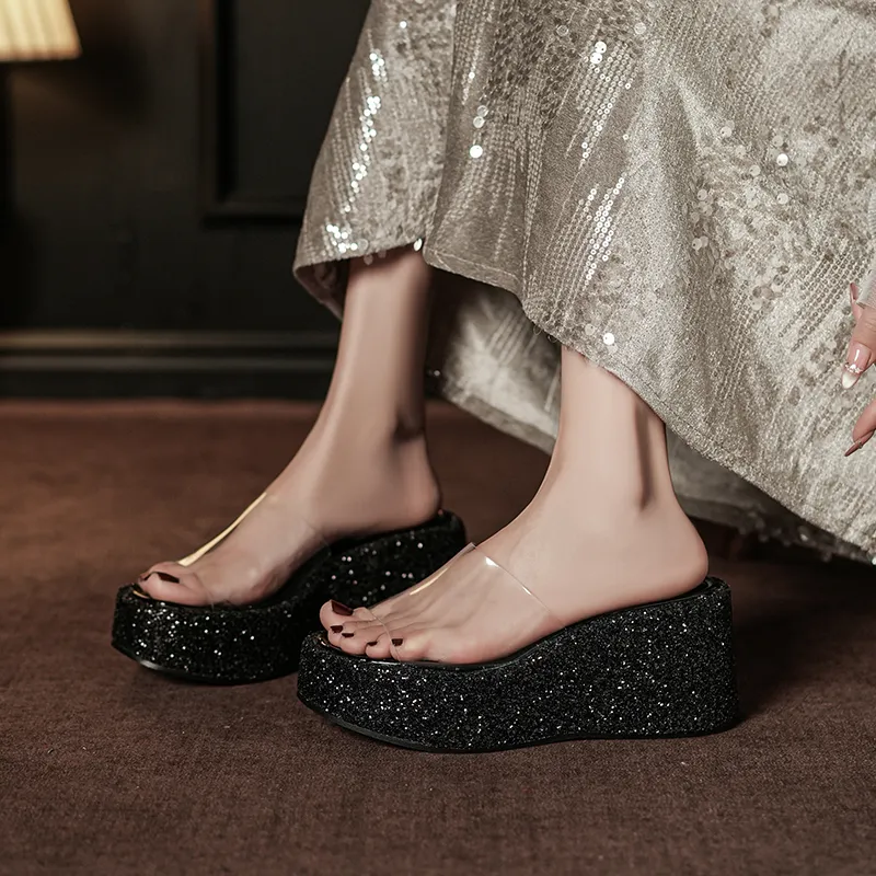 QITUMAUL Rubber Sole Abrasion Resistant Slide Slippers Women's-5