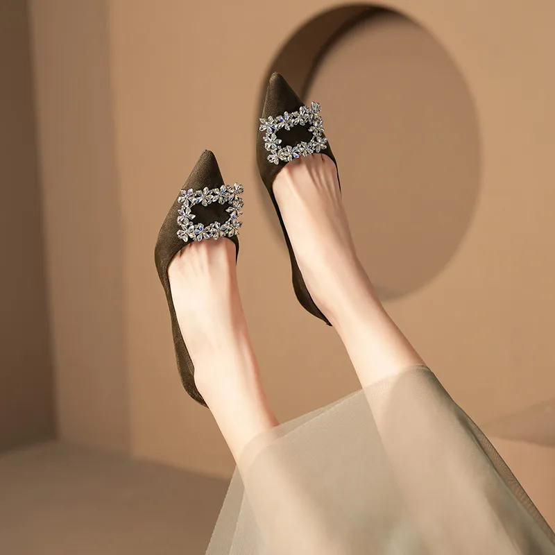 QITUMAUL Slim Heel High Heels Women's-20