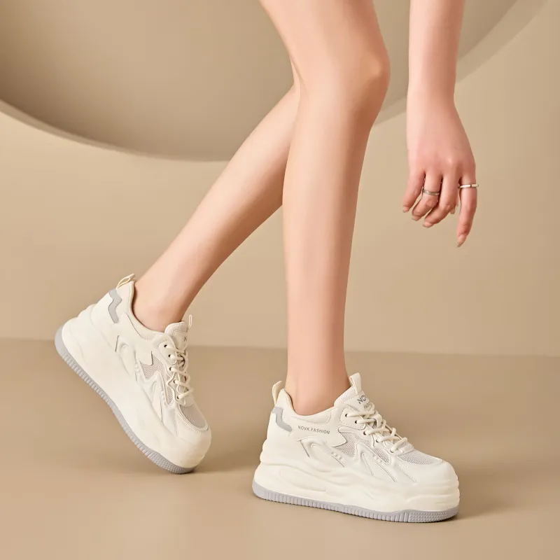 QITUMAUL Low Top Skateboard Shoes Women's-2