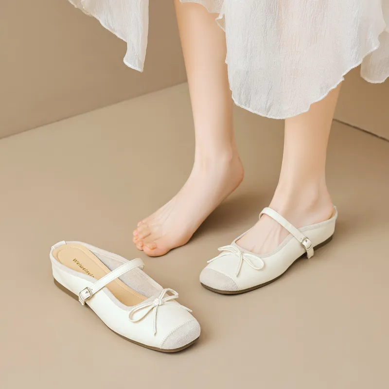 QITUMAUL Wrap toe Slippers Women's-3