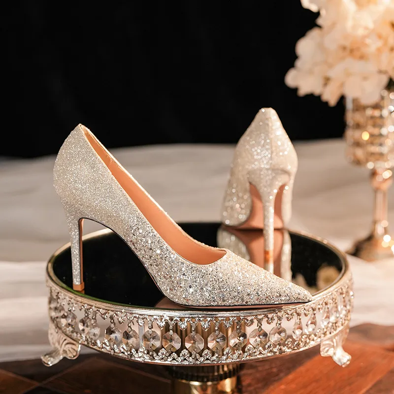 QITUMAUL Slim Heel High Heels Women's-13