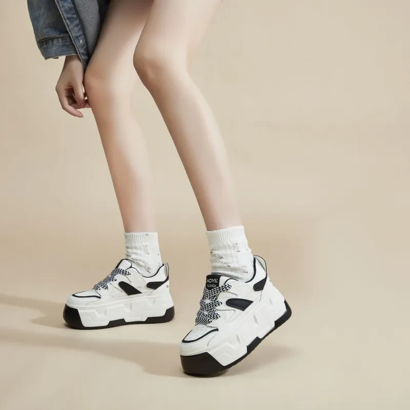 QITUMAUL Slip Resistant Low Top Skateboard Shoes Women's-5