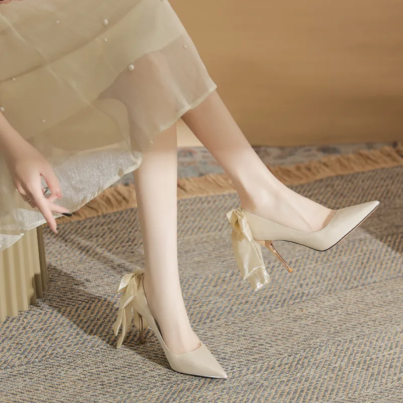 QITUMAUL Slim Heel High Heels Women's-14