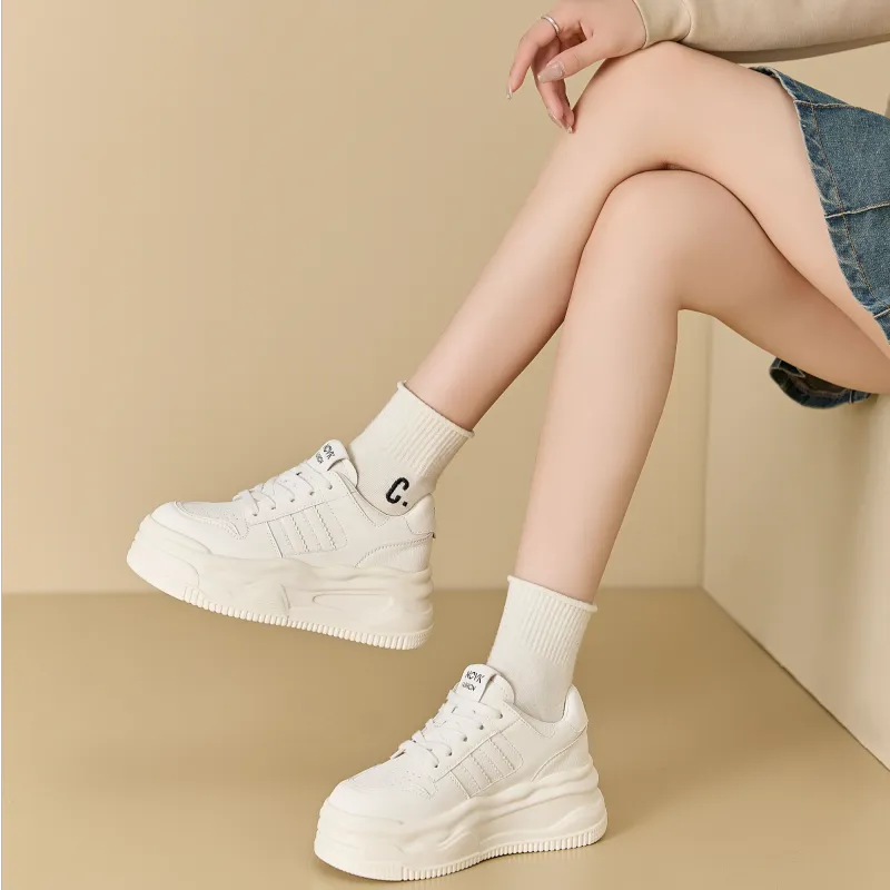 QITUMAUL Low Top Skateboard Shoes Women's-2
