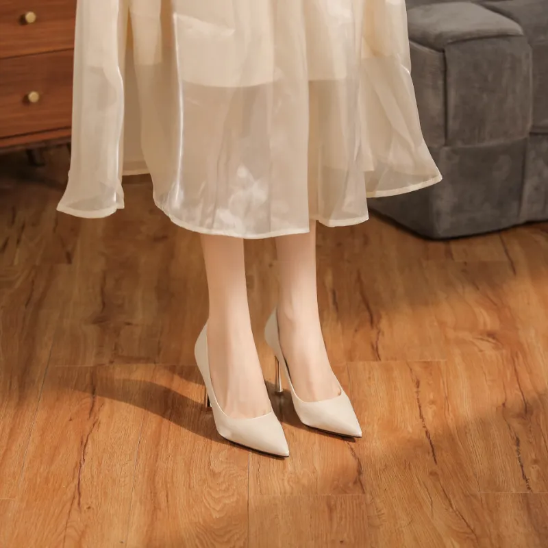 QITUMAUL Slim Heel High Heels Women's-23