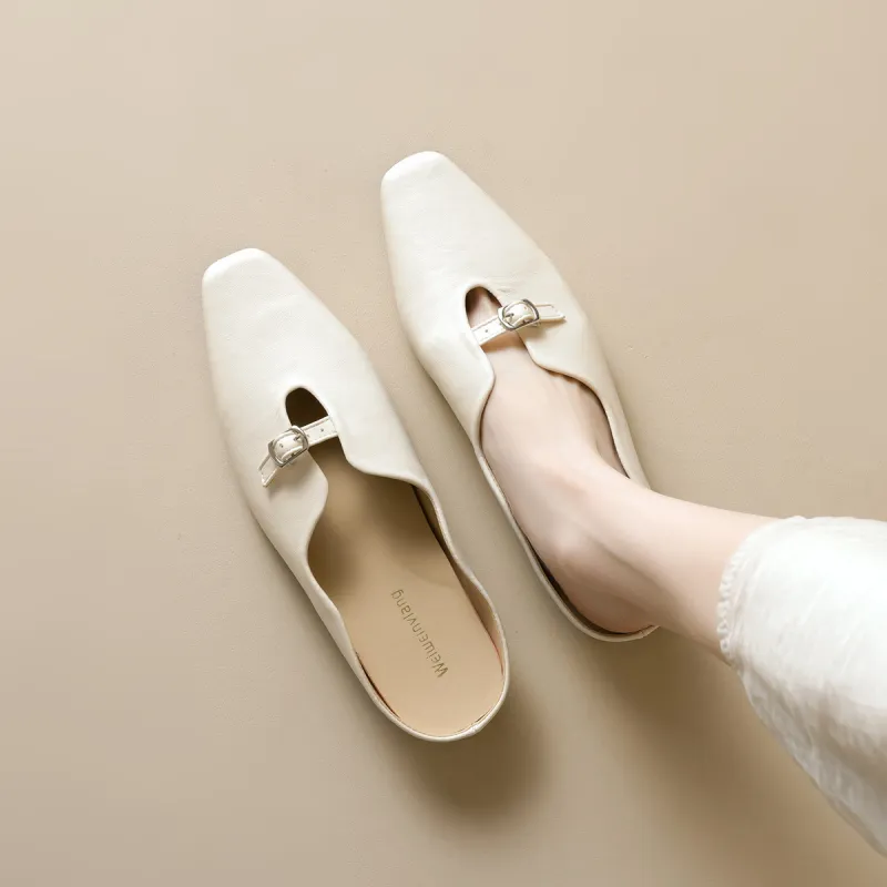 QITUMAUL Closed Toe Slippers Women's-4