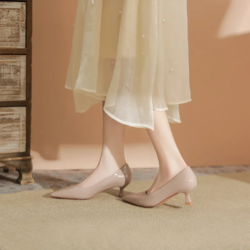 QITUMAUL Slim Heel High Heels Women's-17
