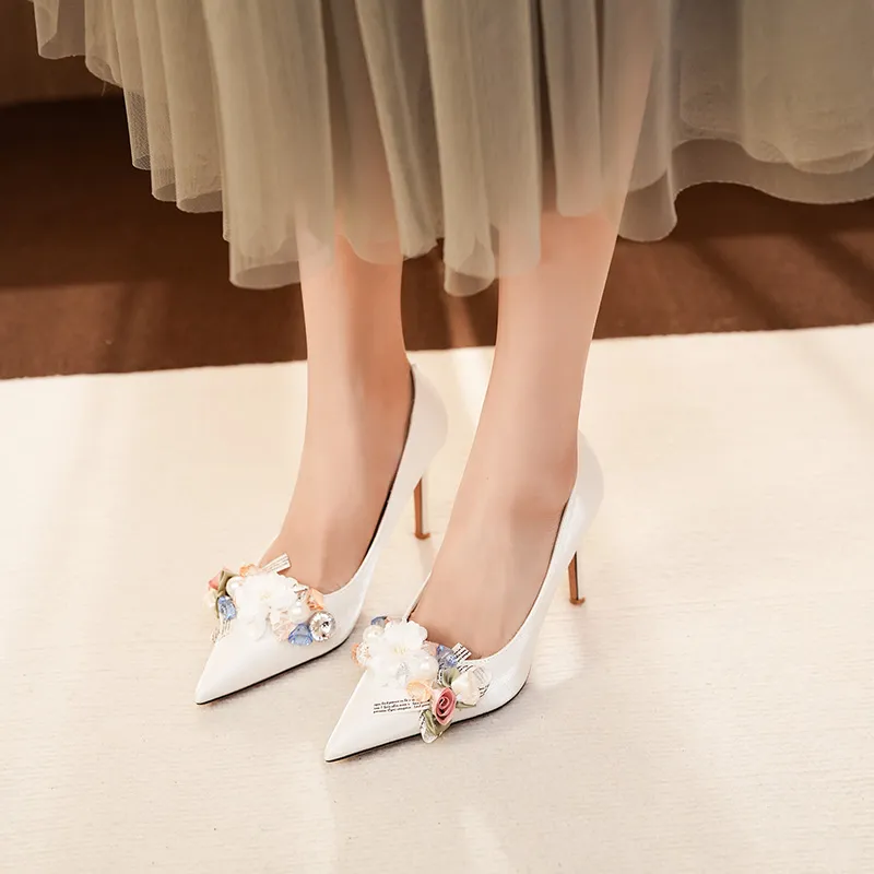 QITUMAUL Slim Heel High Heels Women's-20