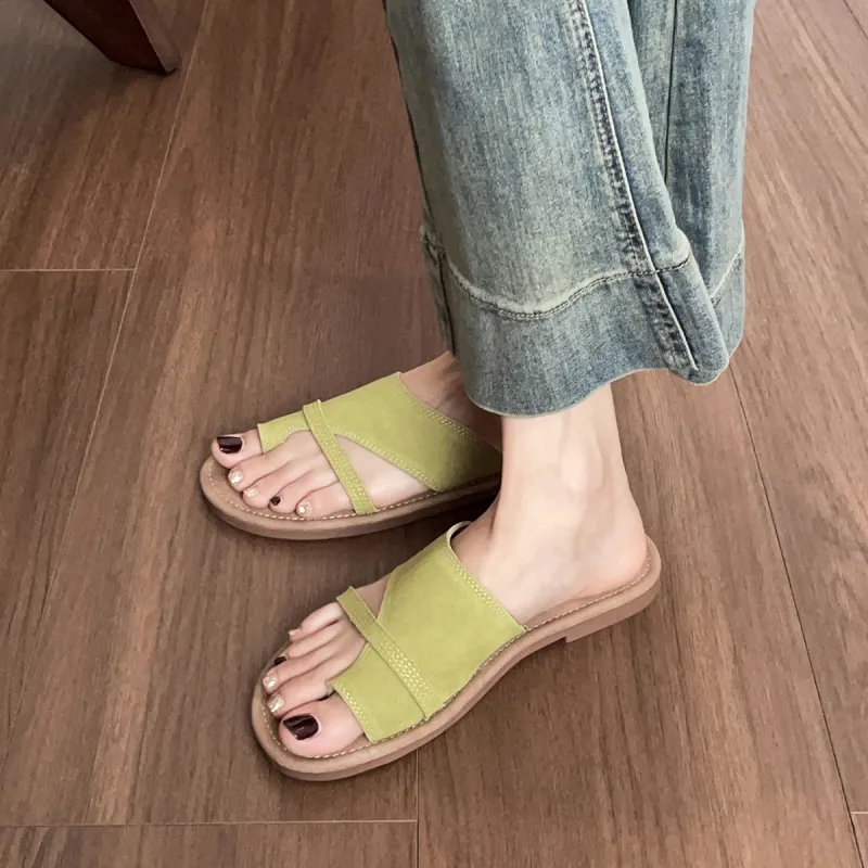 QITUMAUL Rubber Sole Slide Slippers Unisex-5
