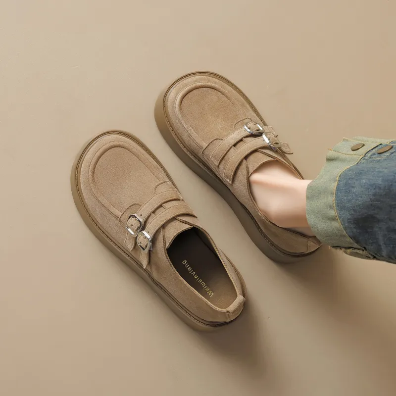QITUMAUL Loafers Women's-4